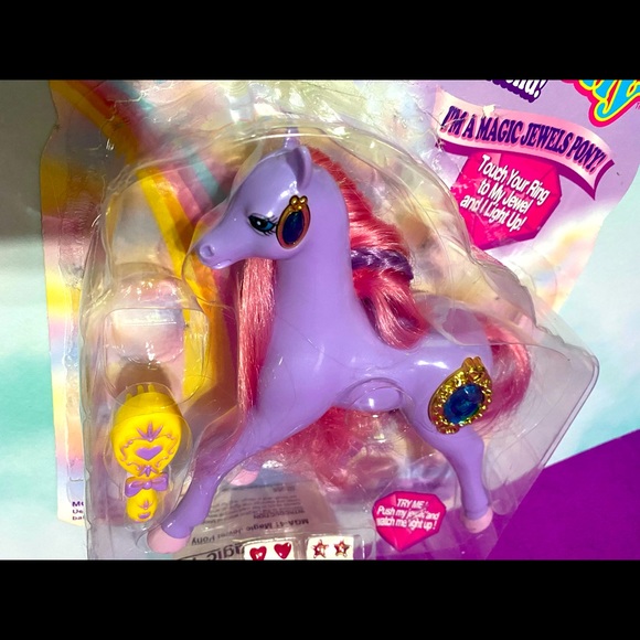 MAGIC TOUCH PONY VINTAGE 90s MAGIC JEWELS PONY SHANNON JEWELS LIGHT UP & BLINK - Picture 11 of 16